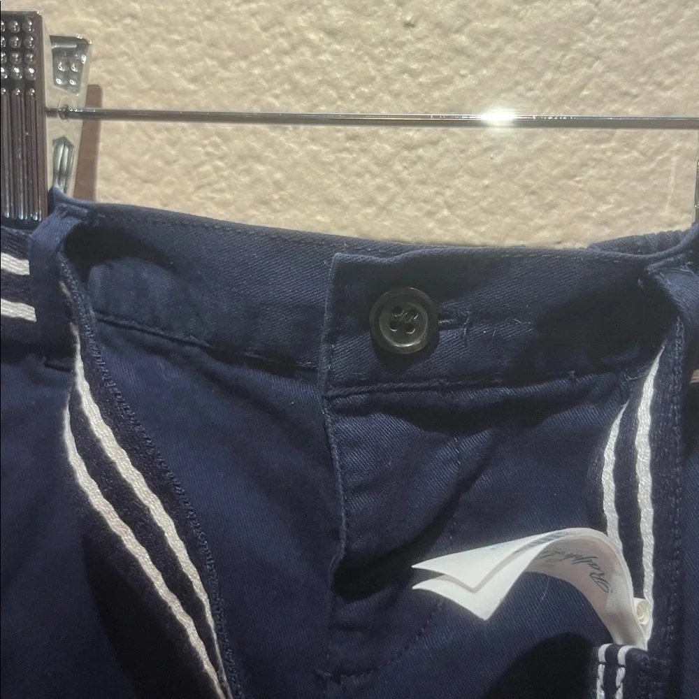 Ralph Lauren Baby Boy’s Navy Blue Twill Shorts & Matching Belt 6 Months Preppy